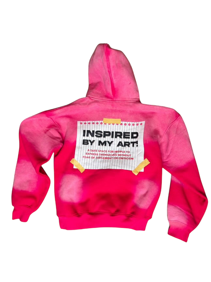 Pink “Art Haven” Hoodie